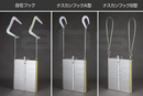 ORIROアルミ製避難はしご 10型。国家検定合格品。設置可能範囲の高さ：自在フック10,480mmまで　ナスカンA 10,600mmまで　ナスカンB 10,620mmまで